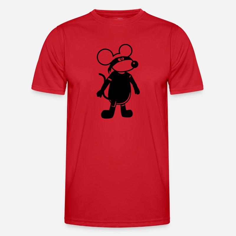 Mouse Evil Robber Ninja Raid Thief Burglar Men's Functional T-Shirt