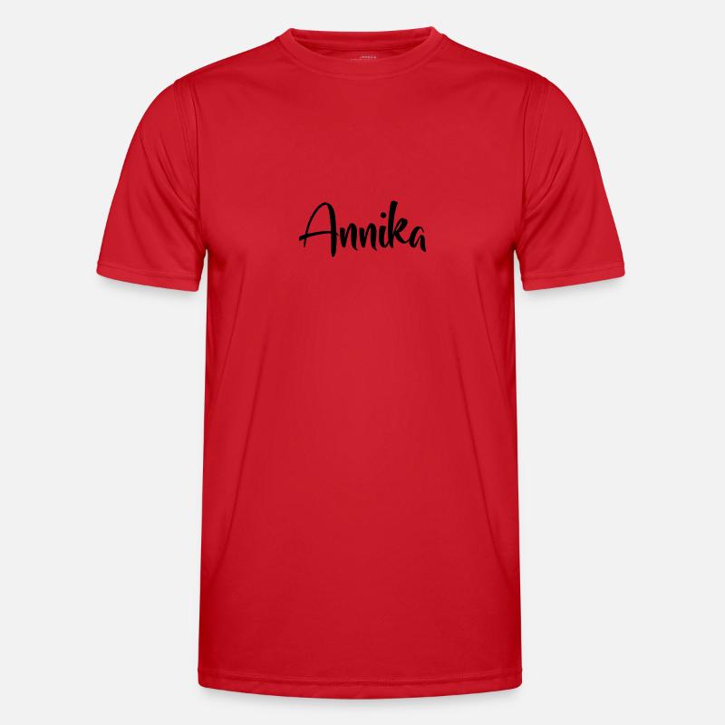 First name - Annika - Men's Functional T-Shirt - red