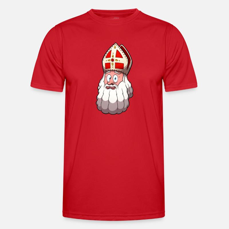 Saint Nicholas Face Men's Functional T-Shirt