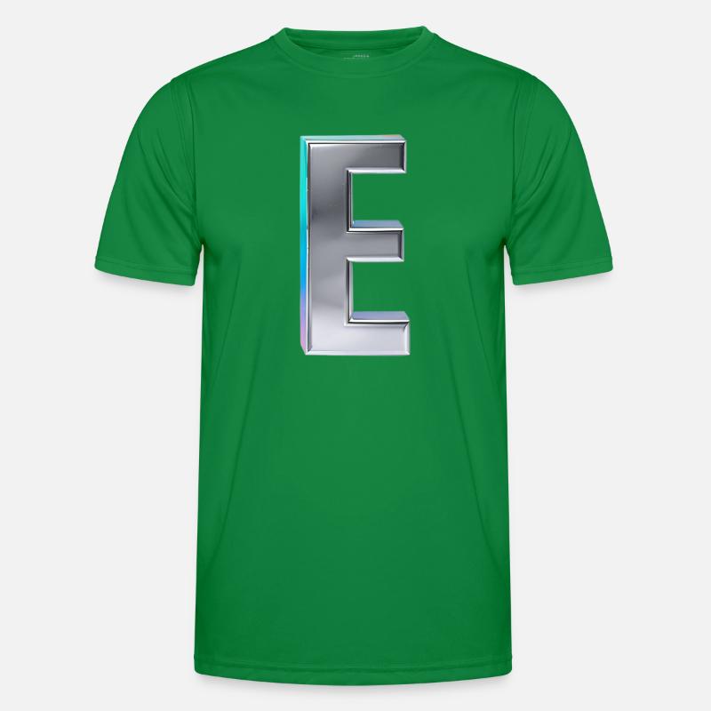 Chrome ,, E " Metallic Männer Funktions-T-Shirt