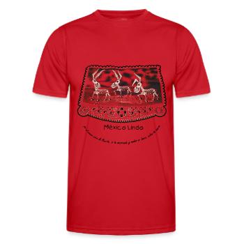 Mexico Lindo - Liebliches Mexiko - Männer Funktions-T-Shirt - Rot - Vorne - AI Model Male 178 dark (178cm)