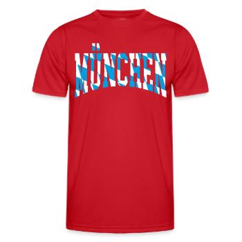 Munich - T-shirt sport Homme - rouge - Devant - AI Model Male 178 dark (178cm)