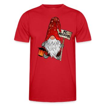 PC Wichtel Weihnachtsgnom - Männer Funktions-T-Shirt - Rot - Vorne - AI Model Male 178 dark (178cm)