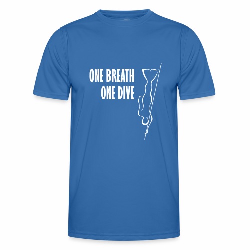 One breath one dive Freediver - Men's Functional T-Shirt