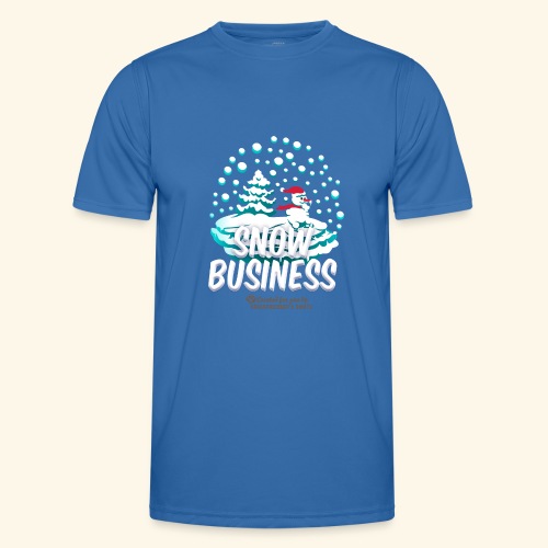 Schneemann Snow Business - Männer Funktions-T-Shirt