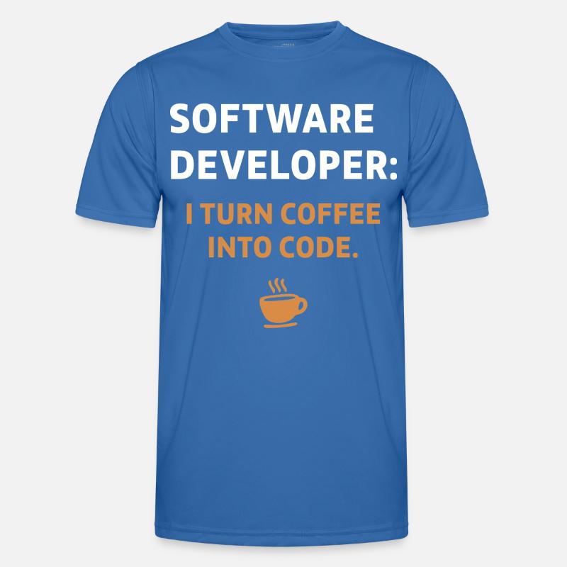 Software Developer - Coffee Edition - Männer Funktions-T-Shirt - Königsblau