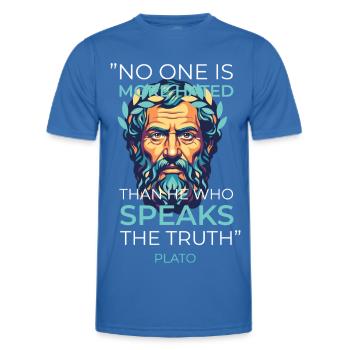 Platon Zitat Wahrheit Griechische Philosophie - Männer Funktions-T-Shirt - Königsblau - Vorne - AI Model Male 178 dark (178cm)