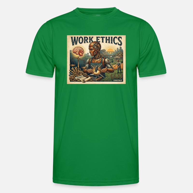 Work Ethics Männer Funktions-T-Shirt