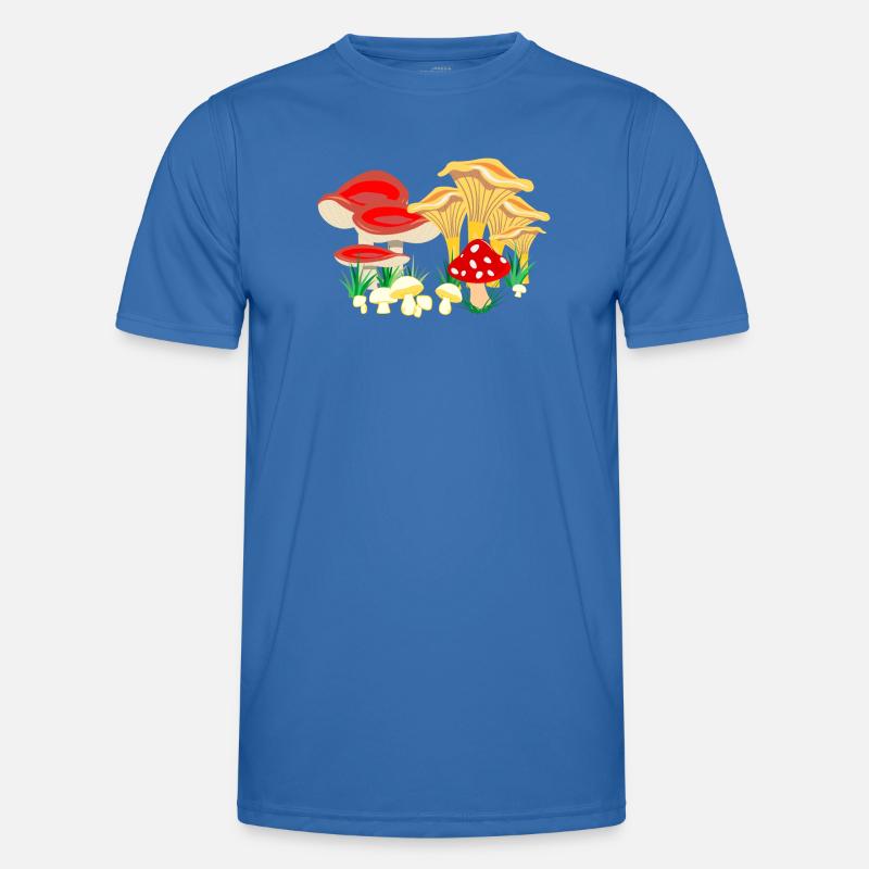 Composition colorée des champignons T-shirt sport Homme