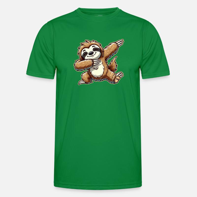 Dabbing Sloth Dab Dancing Gift Gift Idea Men's Functional T-Shirt