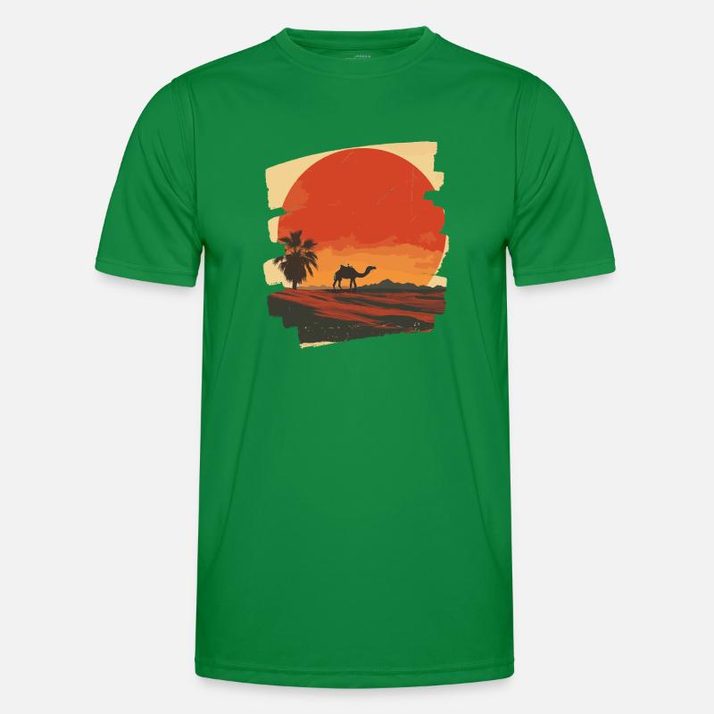 Kamel Männer Funktions-T-Shirt