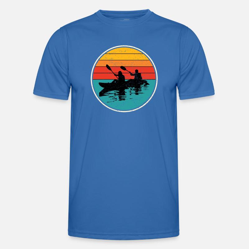 Sunset Kayak Duo Circle - Men's Functional T-Shirt - royal blue
