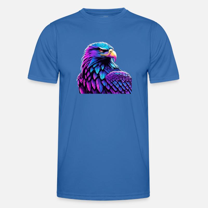 Glowing Eagle with Gradient - Men's Functional T-Shirt - royal blue
