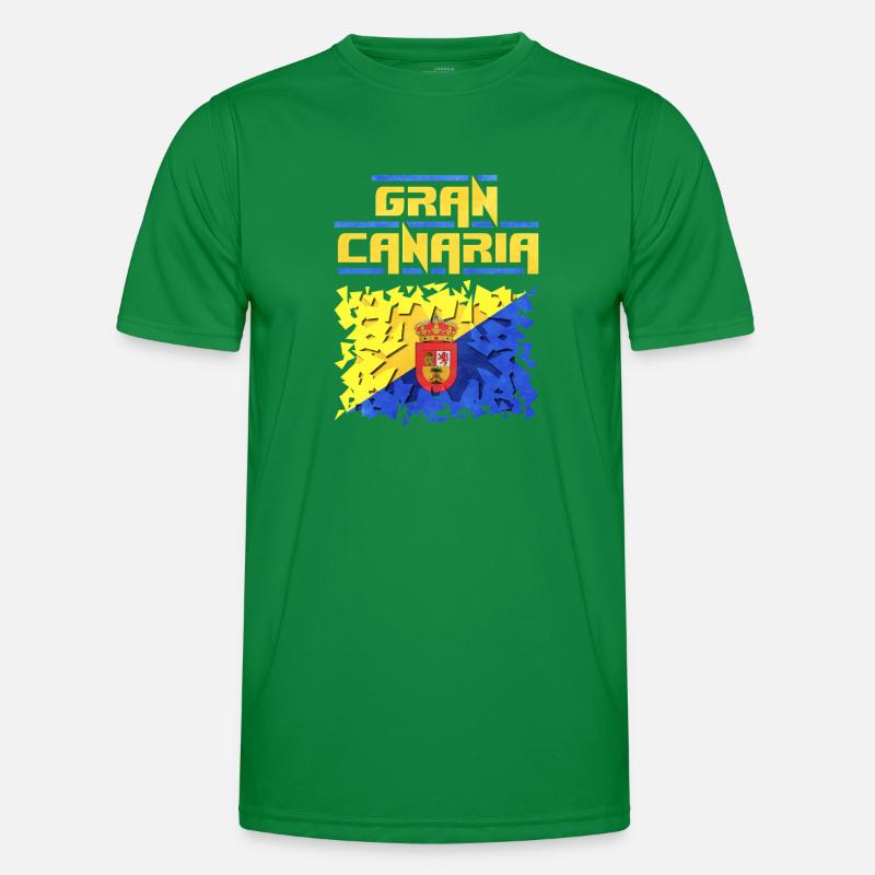 Puzzle de conception du drapeau de Gran Canaria T-shirt sport Homme