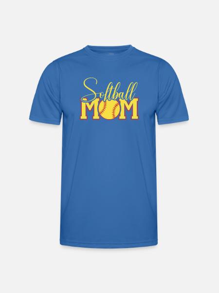 Softball Mama Ball Wappen - Männer Funktions-T-Shirt - Königsblau