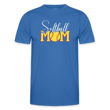 Softball Mama Emblem - Männer Funktions-T-Shirt - Königsblau - Vorne - AI Model Male 178 dark (178cm)