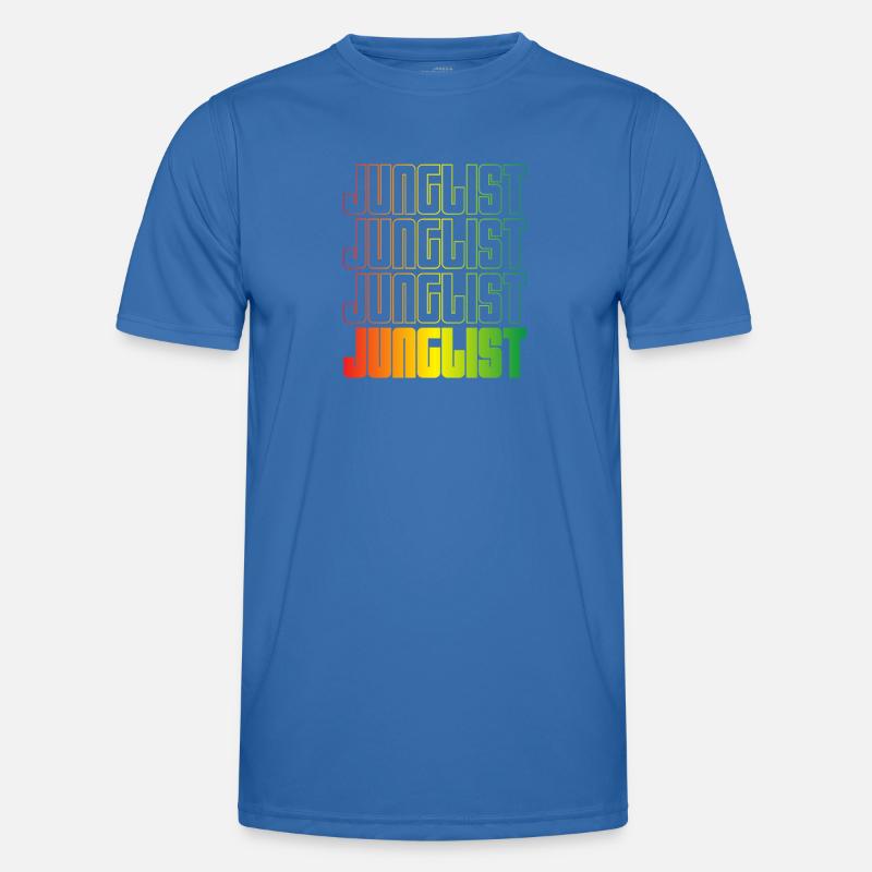 Junglist Gradient Text DNB - Men's Functional T-Shirt - royal blue