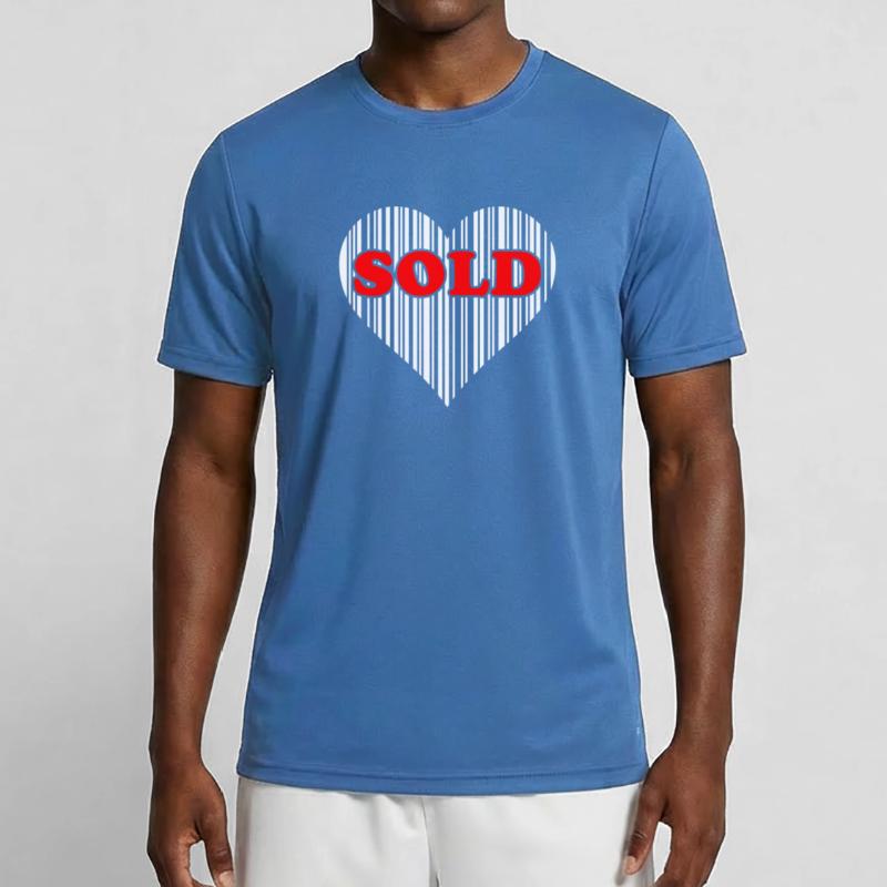 Herz Barcode Liebe – Sold Code Strichcode Geschenk Männer Funktions-T-Shirt