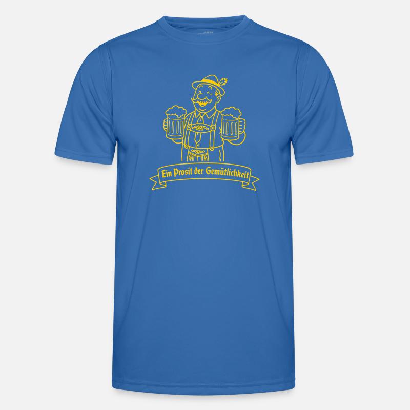 Herr Bier - Ein Prosit der Gemütlichkeit - Männer Funktions-T-Shirt - Königsblau