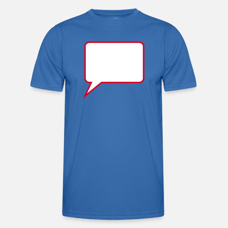 Personalize your own speech bubble comic - Men's Functional T-Shirt - royal blue