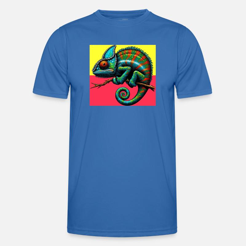 Chamäleon Männer Funktions-T-Shirt