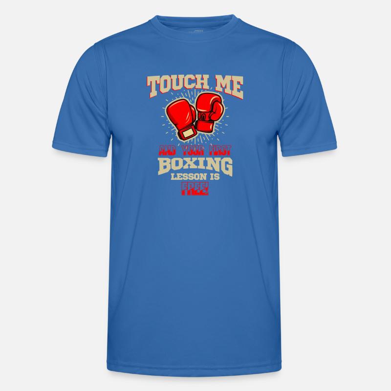 Touch Me Første Bokselektion Gratis Kæmper Kunst-Tee - Funktionsshirt til herrer - kongeblå