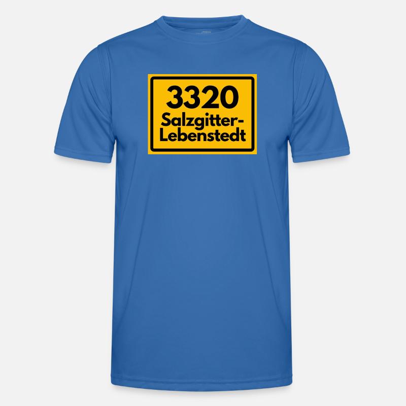 OLD POSTCODE POSTCODE RETRO 3320 SALZGITTER - Men's Functional T-Shirt - royal blue