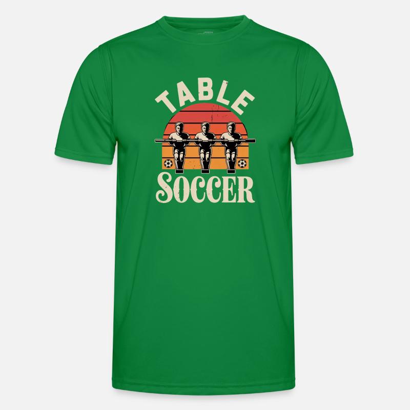Table Soccer Evolution Funny Foosball Foosball Men's Functional T-Shirt