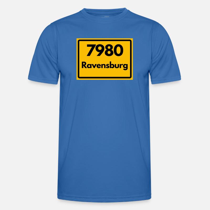 OLD POSTCODE ZIP CODE RETRO 7980 RAVENSBURG HEIMAT Men's Functional T-Shirt