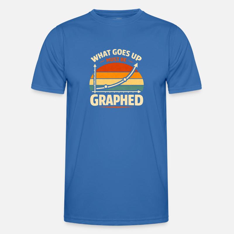 Was steigt, wird geplottet | Daten Nerd - Männer Funktions-T-Shirt - Königsblau