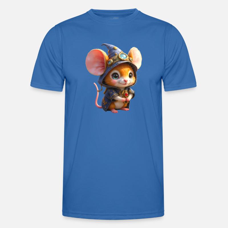 Blue Steampunk Wizard Mouse - Men's Functional T-Shirt - royal blue