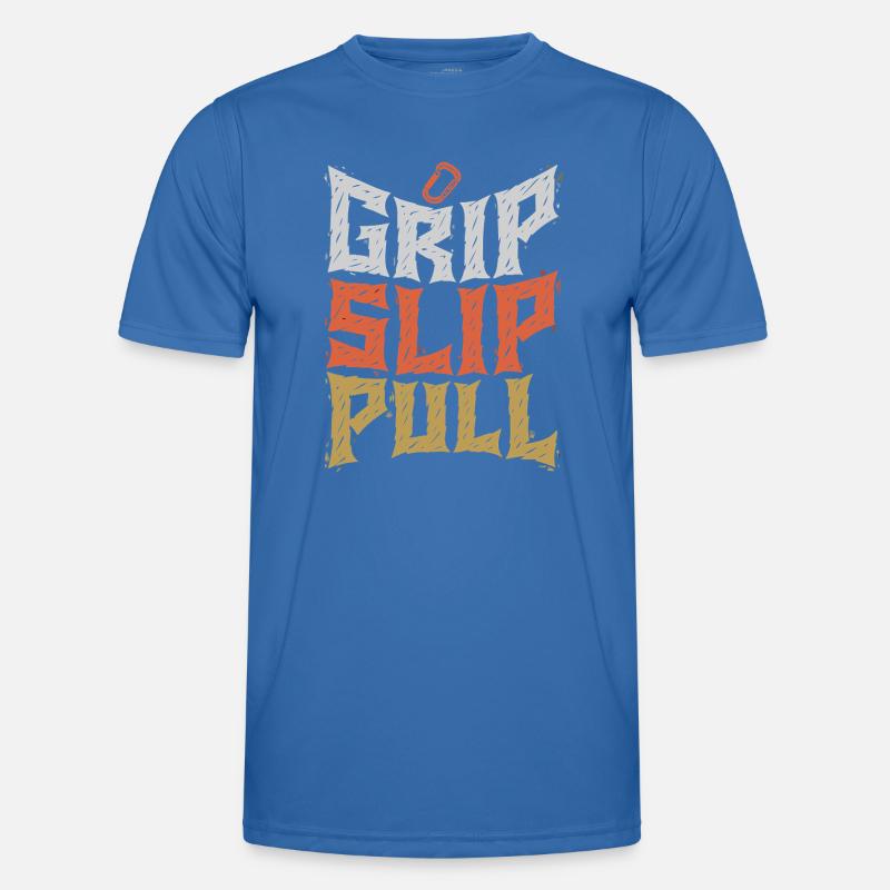 Grip Slip Pull Graphic Tee - Men's Functional T-Shirt - royal blue