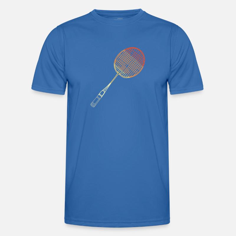 Badminton Racket Sketch - Men's Functional T-Shirt - royal blue