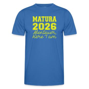 Matura 2026 Spruch - Men's Functional T-Shirt - royal blue - Front - AI Model Male 178 dark (178cm)
