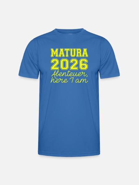 Matura 2026 Spruch - Men's Functional T-Shirt - royal blue