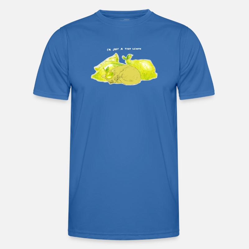 JUST A TINY LEMON - Men's Functional T-Shirt - royal blue