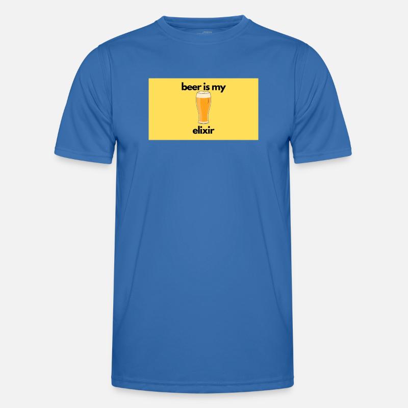 Beer Elixir – Glass Design Men's Functional T-Shirt