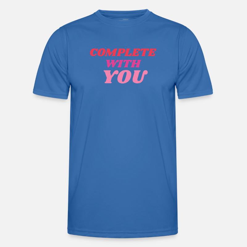 Vollständig mit Dir Romantic Statement - Männer Funktions-T-Shirt - Königsblau
