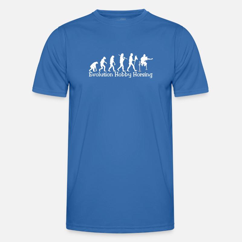 Evolution Hobby Horsing (white) - Men's Functional T-Shirt - royal blue