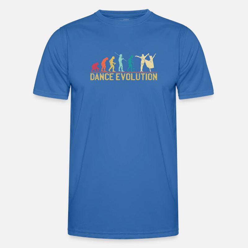 Conception de silhouette d'évolution de la danse T-shirt sport Homme
