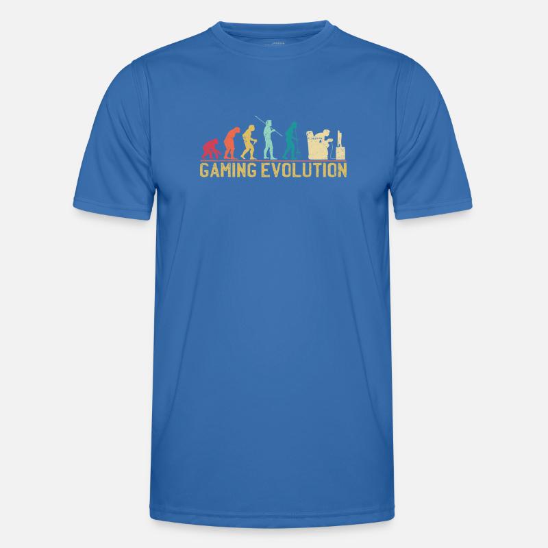 Gaming Evolution Kunstwerk Männer Funktions-T-Shirt