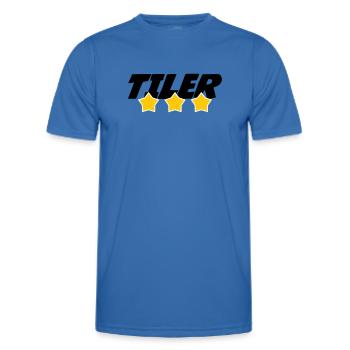 Carreleur – pro carrelage pose précision métier  - T-shirt sport Homme - bleu roi - Devant - AI Model Male 178 dark (178cm)