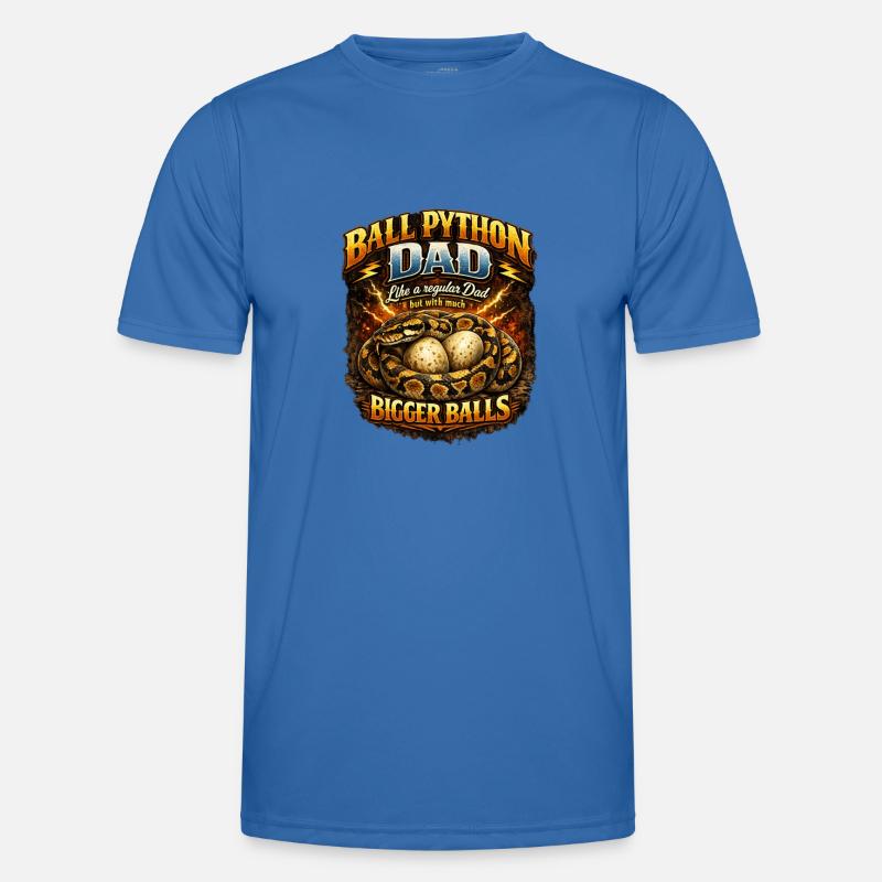 Ball Python Dad Größere Eier Königspython Besitzer Männer Funktions-T-Shirt