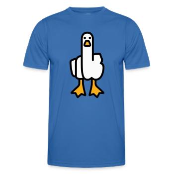 Statement Goose - Men's Functional T-Shirt - royal blue - Front - AI Model Male 178 dark (178cm)