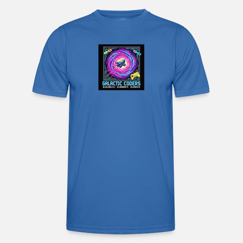 Galactic Coders Neon Pixel Men's Functional T-Shirt
