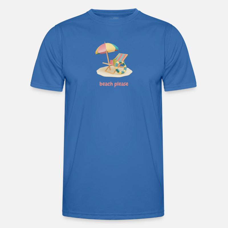 Beach Please - Men's Functional T-Shirt - royal blue