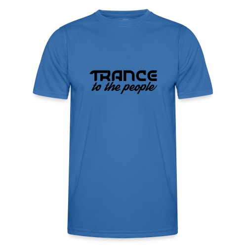 Trance to the People Sort Logo - Funktionsshirt til herrer
