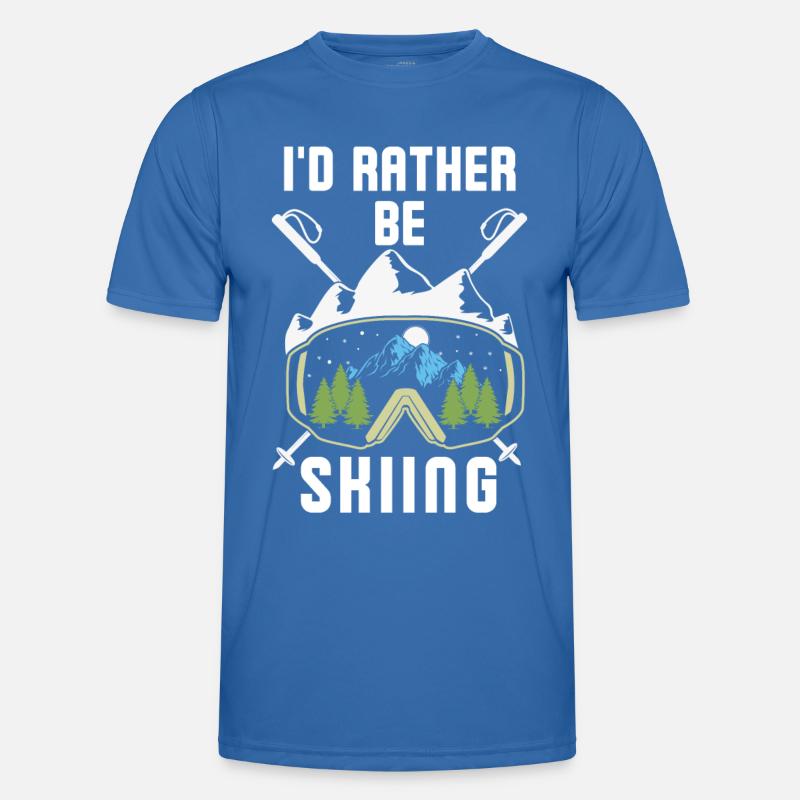 I'd rather be skiing 3 - Men's Functional T-Shirt - royal blue