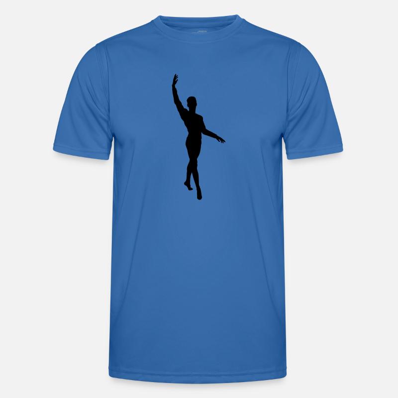 Vector Ballet dancer Silhouette - Men's Functional T-Shirt - royal blue