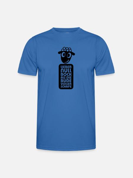 Null Bock - Männer Funktions-T-Shirt - Königsblau